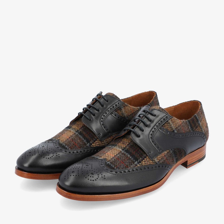 Shoes TAFT | The Wallace Shoe In Brown Tartan | Taft