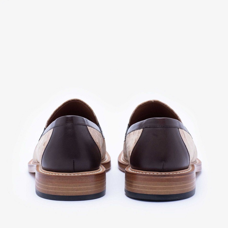 Loafers|Shoes TAFT | The Fitz Loafer In Champagne - Velvet Loafers | Taft