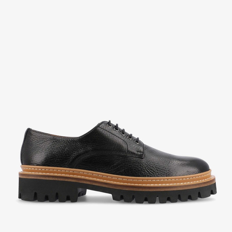 Shoes TAFT | The Country Derby In Black - Deerskin Shoe | Taft