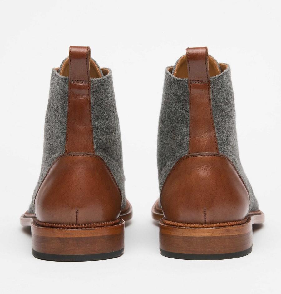 Boots TAFT | The Jack Boot - Grey / Brown Leather Boot | Taft