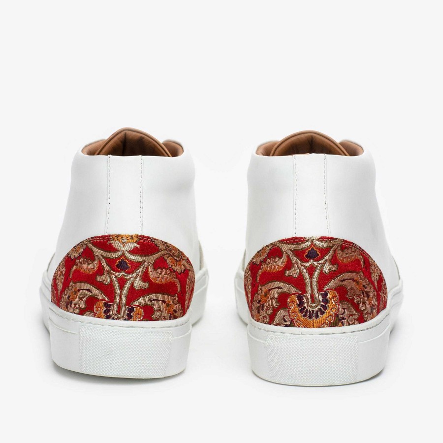 Sneakers TAFT | The Klay Mid Top Sneaker In Red/White | Taft