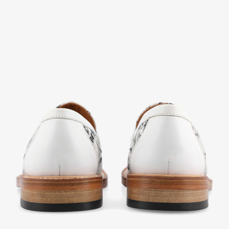 Shoes|Loafers TAFT | The Fitz Loafer In Eden Blanc - White Loafers For Men | Taft