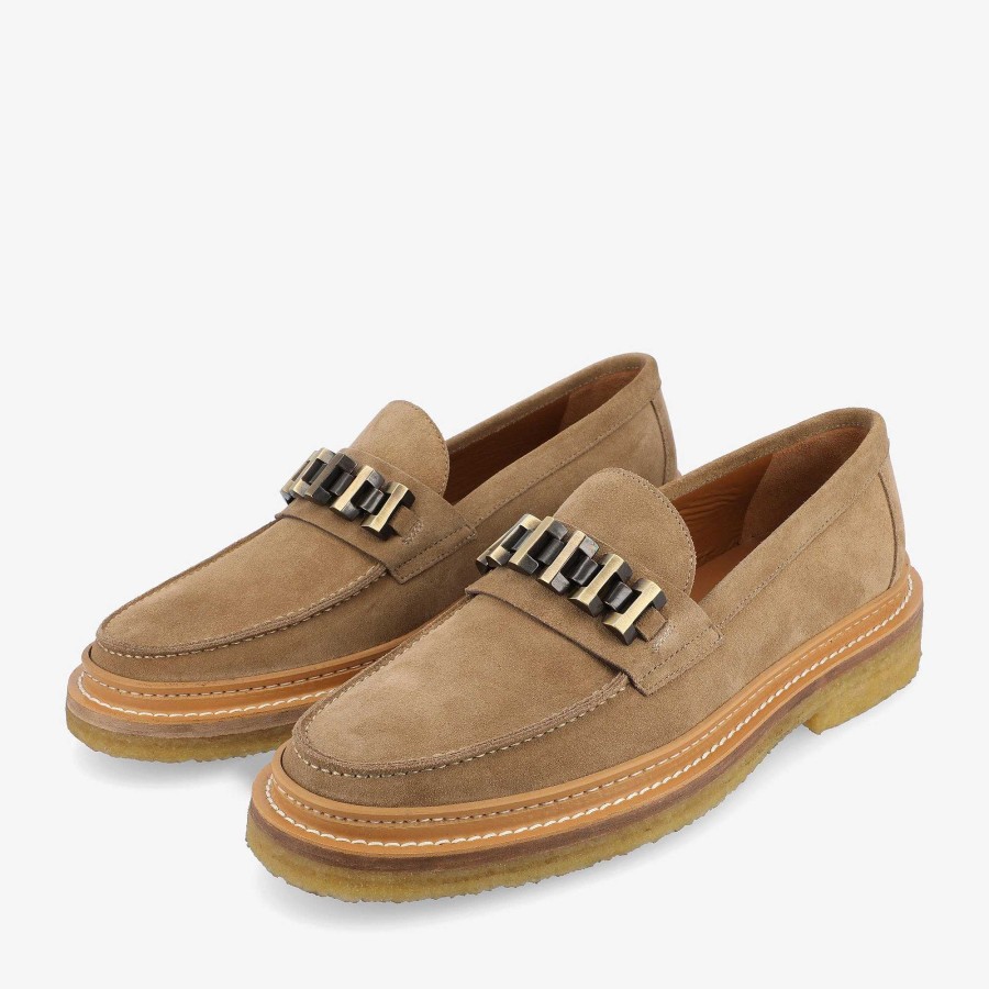 Loafers|Shoes TAFT | The Verona Loafer In Beige - Beige Suede Loafer | Taft