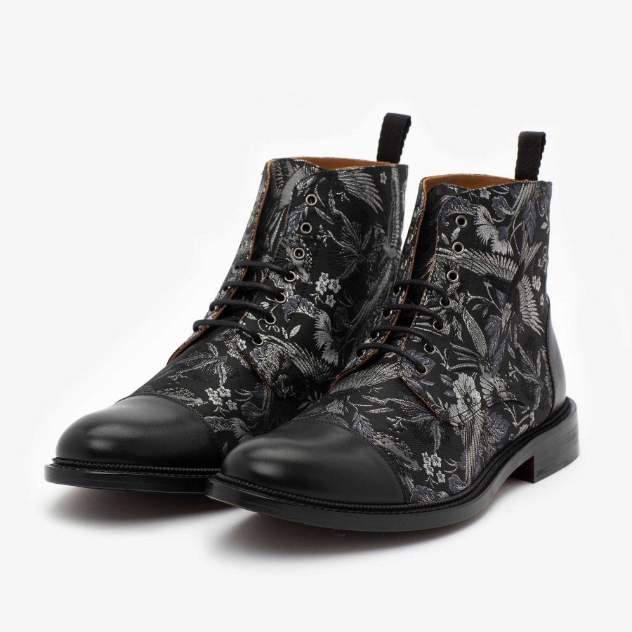 Boots TAFT | The Jack Boot In Dark Sky - Floral Boots | Taft