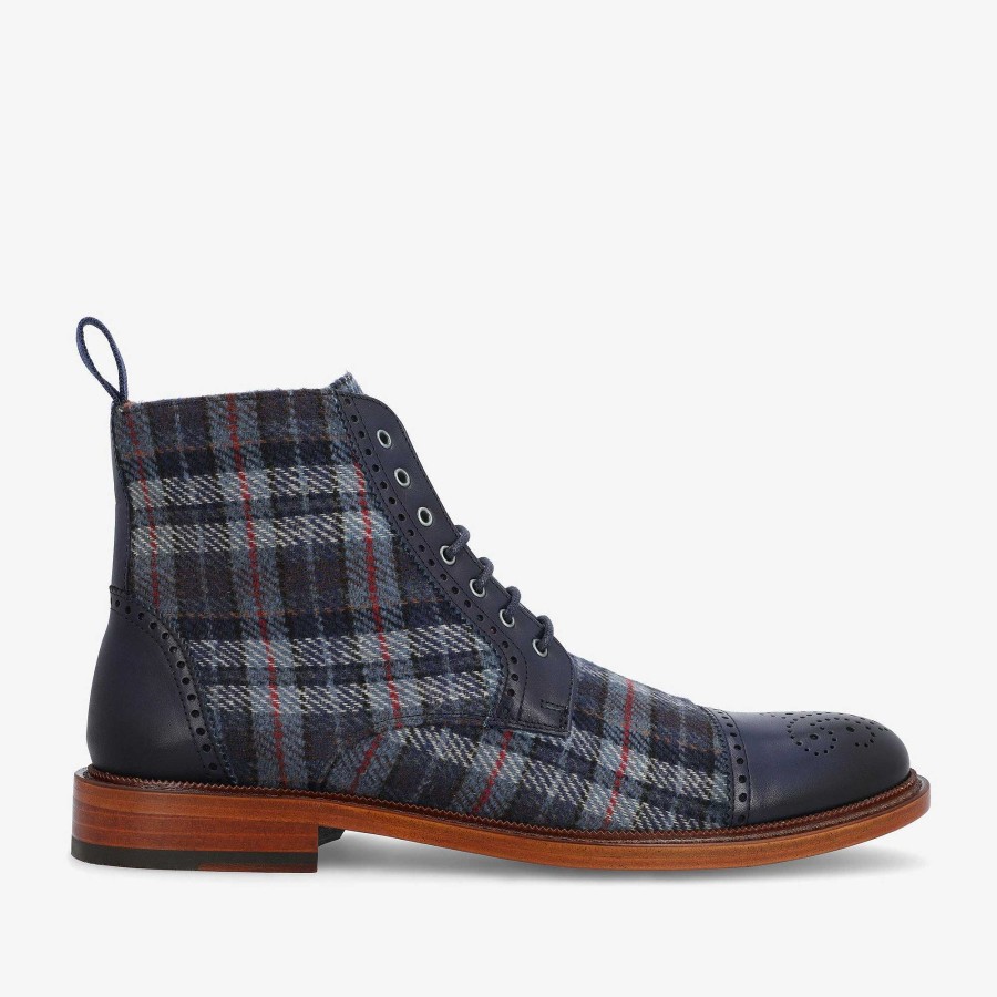 Boots TAFT | The Hamilton Boot In Blue Plaid | Taft