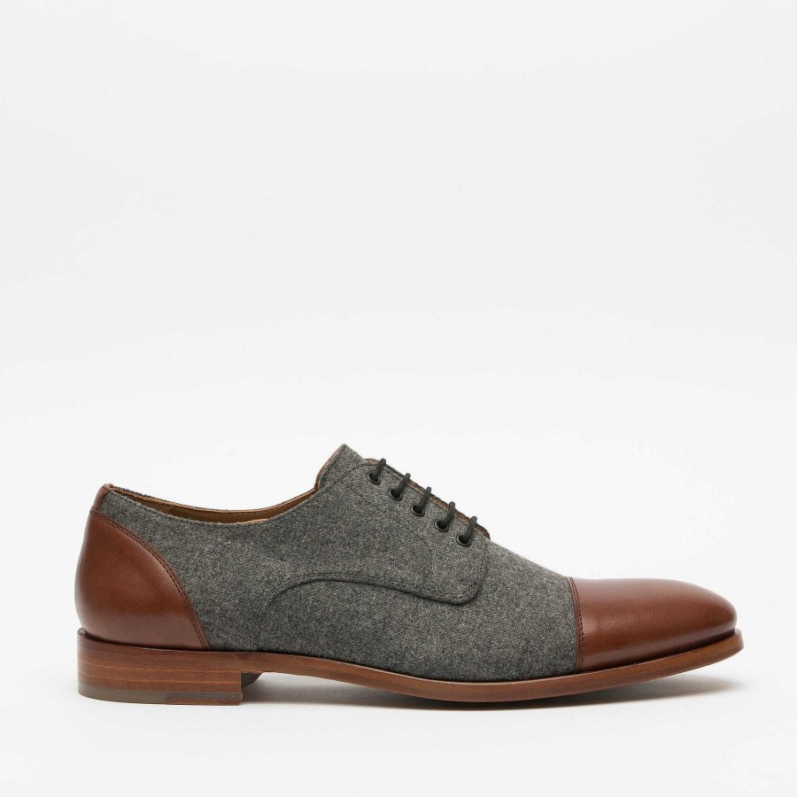 Shoes TAFT | The Jack Shoe - Grey/Brown Leather Shoes | Taft