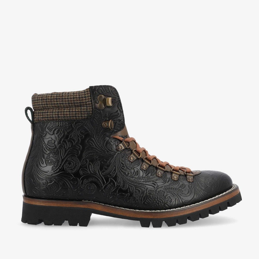 Boots TAFT | The Viking Boot In Black Floral | Taft