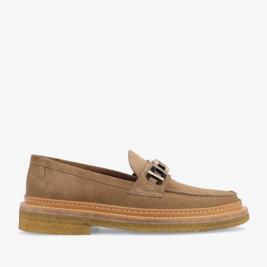 Loafers|Shoes TAFT | The Verona Loafer In Beige - Beige Suede Loafer | Taft