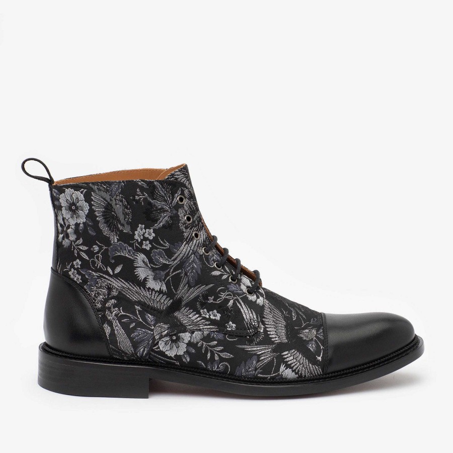 Boots TAFT | The Jack Boot In Dark Sky - Floral Boots | Taft