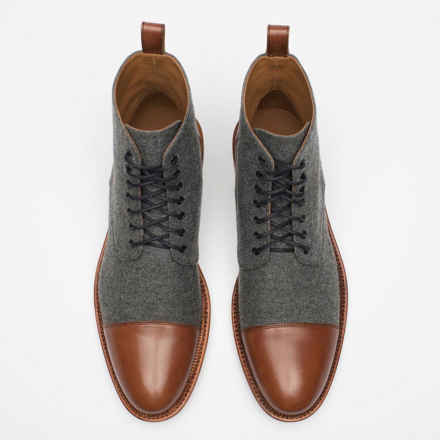 Boots TAFT | The Jack Boot - Grey / Brown Leather Boot | Taft