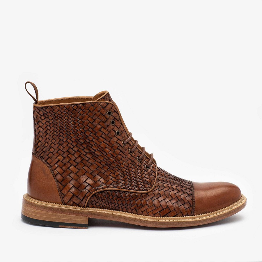 Boots TAFT | The Rome Boot In Woven - Leather Boots | Taft