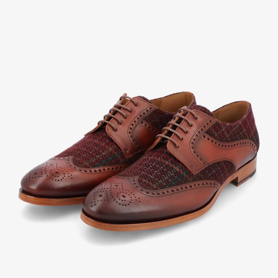 Shoes TAFT | The Wallace Shoe In Red Plaid | Taft