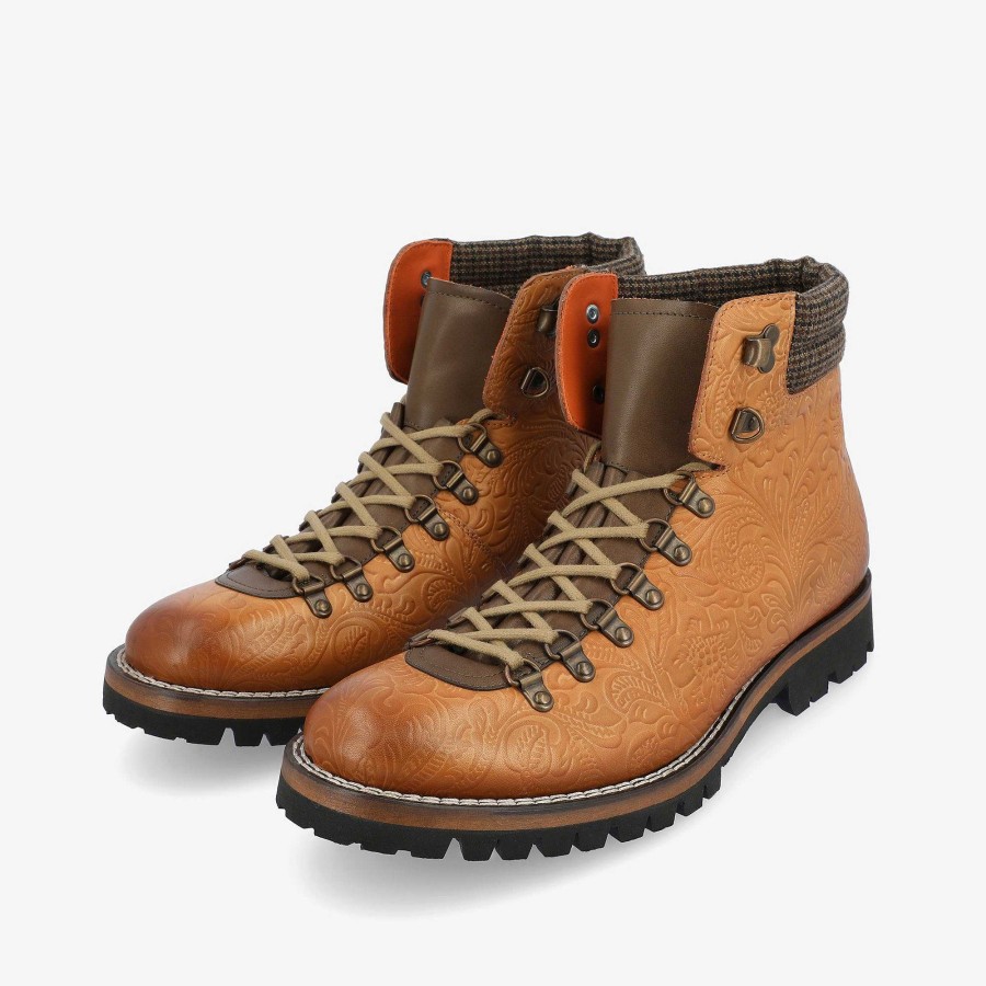 Boots TAFT | The Viking Boot In Brown Floral | Taft