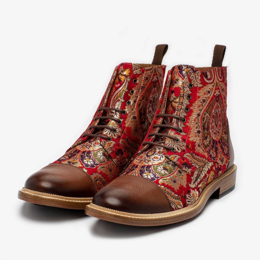 Boots TAFT | The Jack Boot In Red Paisley | Taft