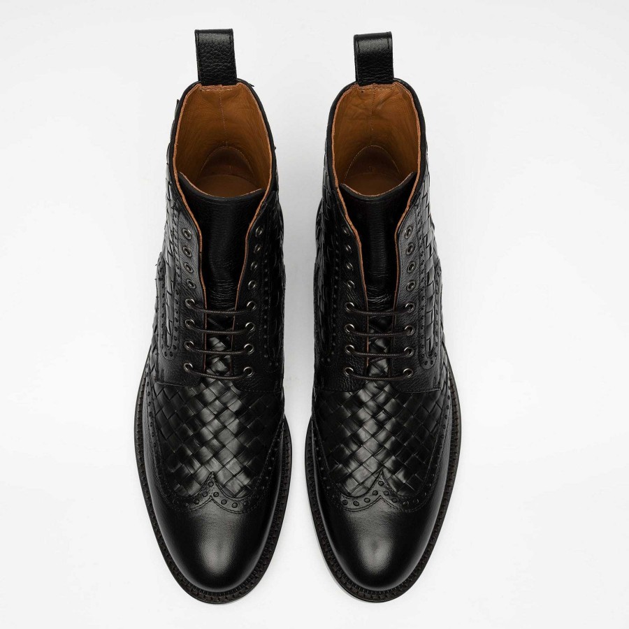 Boots TAFT | The Saint Boot In Black - Men'S Leather Dress Boot