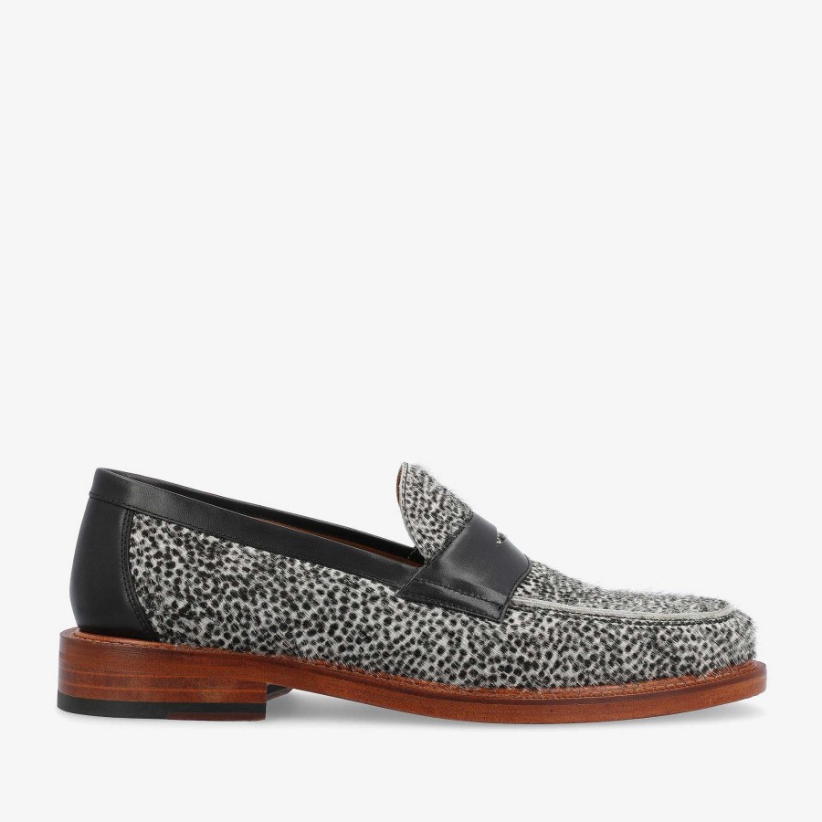 Loafers|Shoes TAFT | The Fitz Loafer In Rainclouds - Black And White Dot | Taft