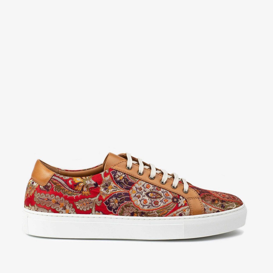 Sneakers TAFT | The Sneaker In Red Paisley - Unique Sneakers | Taft