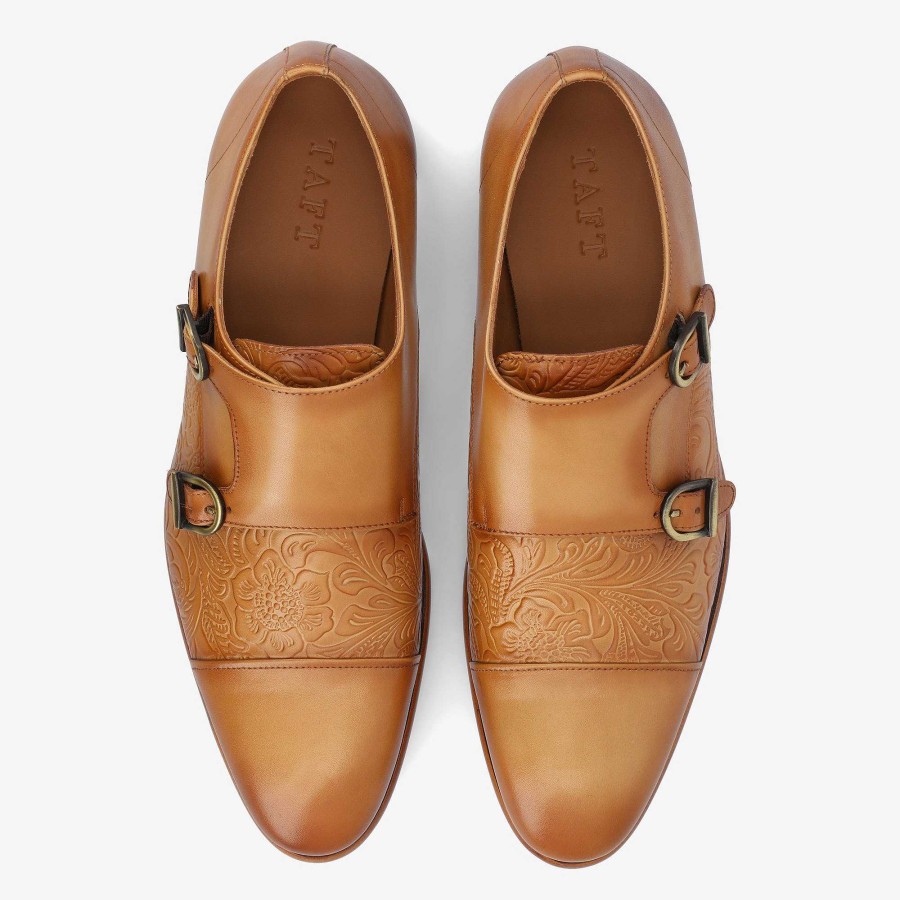 Shoes TAFT | The Lucca Double Monk Strap Shoe In Honey Floral | Taft