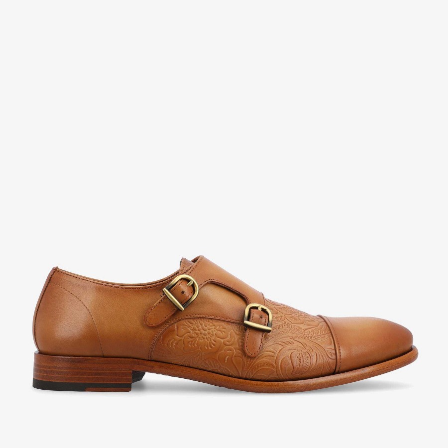 Shoes TAFT | The Lucca Double Monk Strap Shoe In Honey Floral | Taft