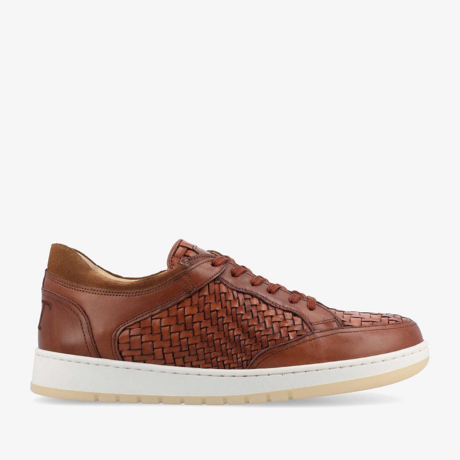 The Rapido Sneaker|Sneakers TAFT | Rapido Low In Brown Woven - Brown Mens Sneakers | Taft