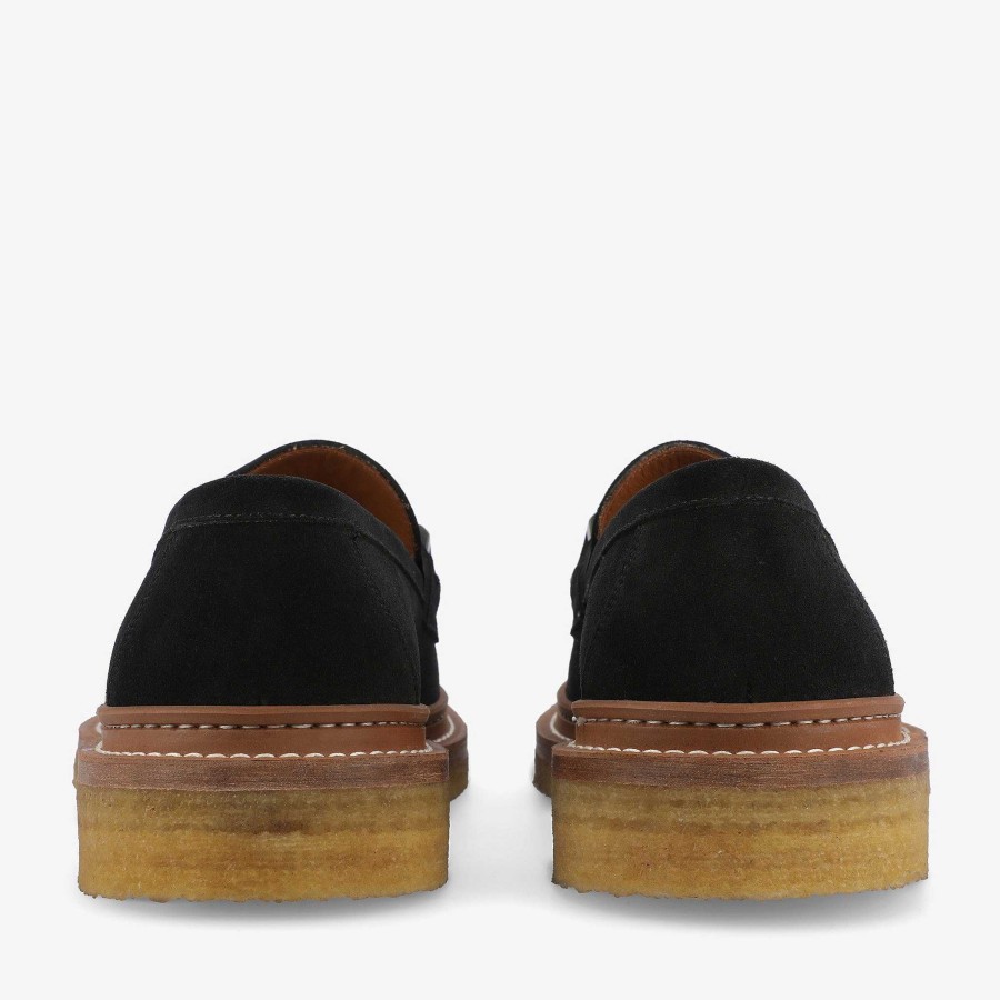 Loafers|Shoes TAFT | The Verona Loafer In Black - Black Suede Loafer | Taft