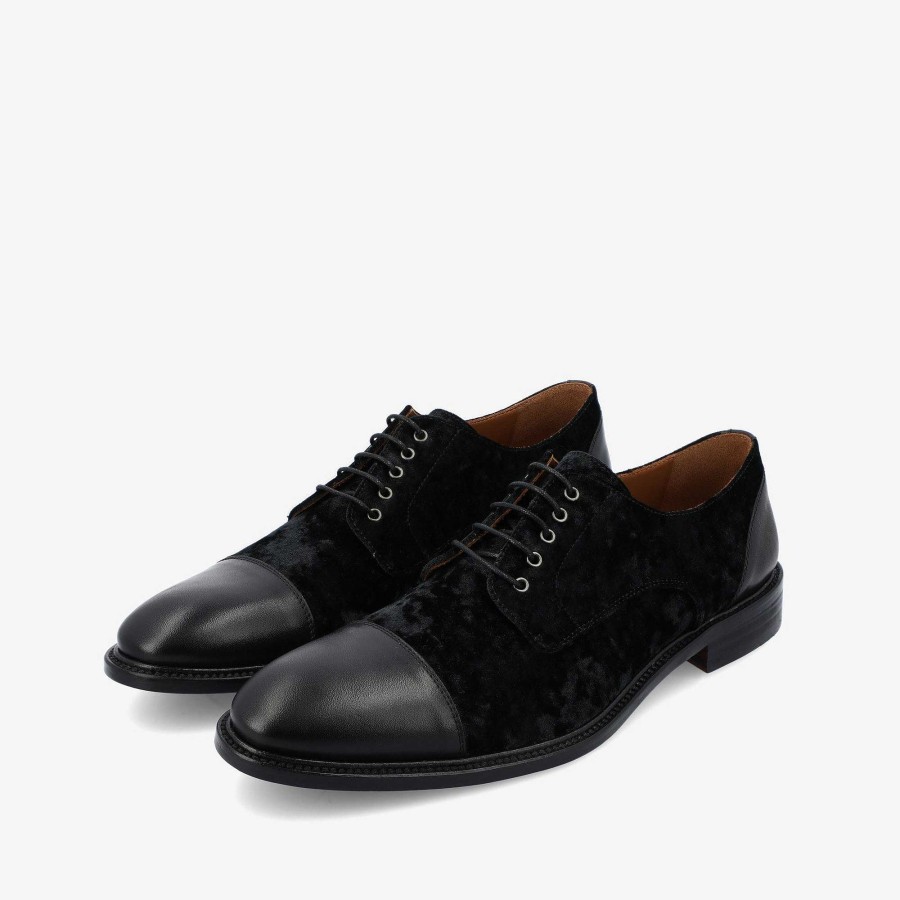 Shoes TAFT | The Jack Shoe In Black Velour | Taft